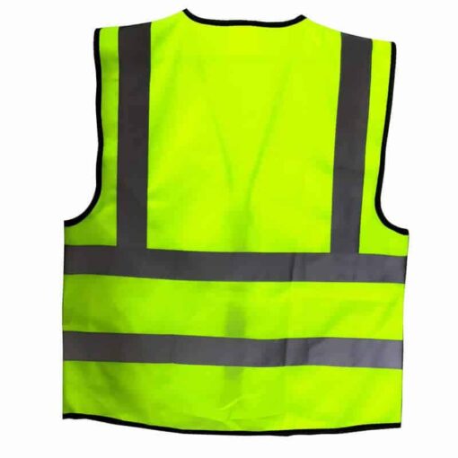 เสื้อจราจรสีเขียว ซิปกลาง