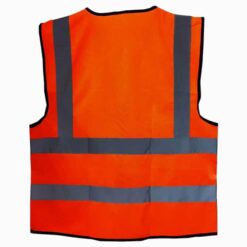 เสื้อจราจรสีส้ม ซิปกลาง