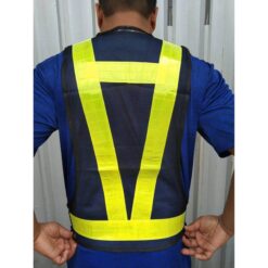 เสื้อจราจรสีดำ เสื้อ safety