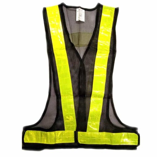 เสื้อจราจรสีดำ เสื้อ safety