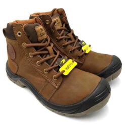 รองเท้า safety สีน้ำตาล