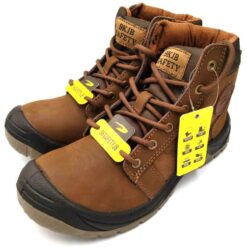 รองเท้า safety สีน้ำตาล
