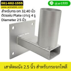 เสาเหล็กติดผนัง